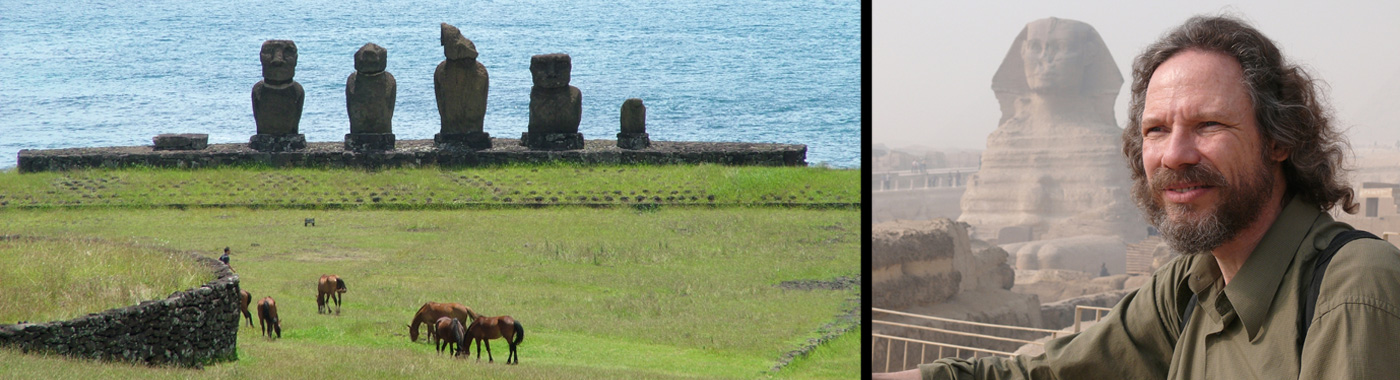 Banner image for the Easter Island page of Robert Schoch's website