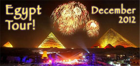 Banner for Egypt 2012 tour with Robert Schoch