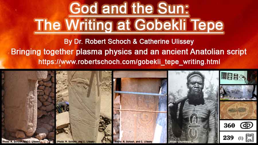 Small banner for Robert Schoch's new article regarding the writing at Göbekli Tepe
