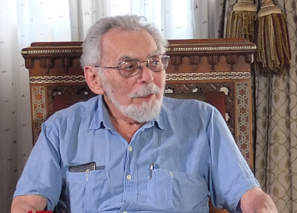 John Anthony West in the Mena House Hotel in 2016