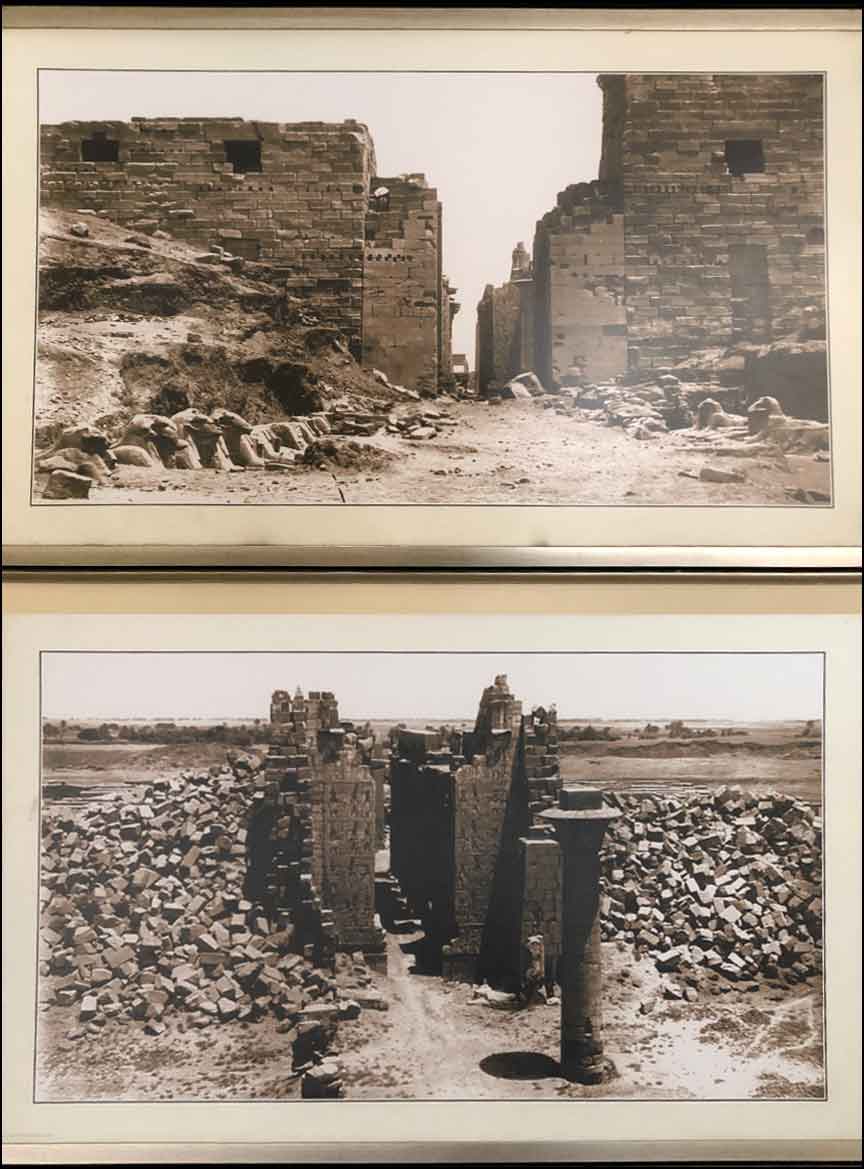 Historical images of the Temples at Karnak